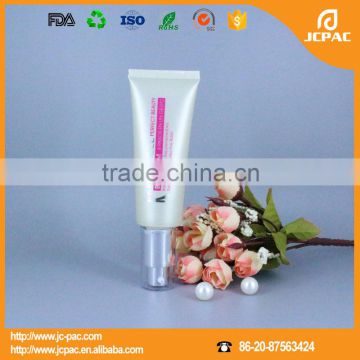 cosmetic plastic tube for BB cream packaging with pump head cap