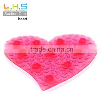 Heart shaped anti slip waterproof floor mat