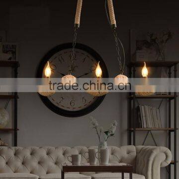 Hot Selling Hemp Ropes Pendant Lamps 240V E27 Led Light Exhibition Lamp