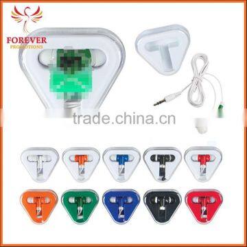 Wholesale Mobile Phone Earphone Earbuds In Triangle Case