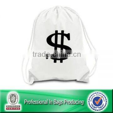 Custom Cheap Wholesale Cotton Fabric Drawstring Bag