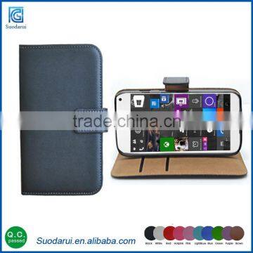 Hot selling wallet leather flip case for Nokia Lumia 850 Best price Mix colors