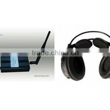 Wireless silent disco headphones