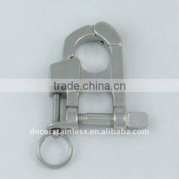 Stainless steel jaw/eye snap sailing shackle