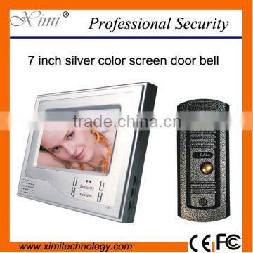 Hot sale 7inch color screen handfree monitor with 700TVL night vision camera video door phone for intercom system door control