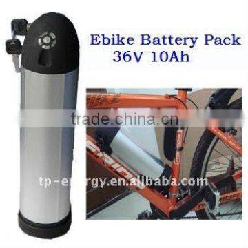 high power LFP e-bike battery pack 36v 10ah China supplier(2 years warranty)