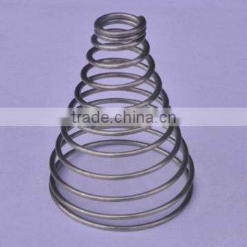 Tapered coil compression spring