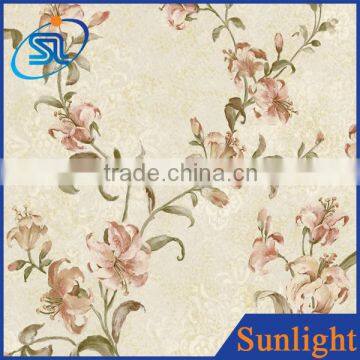 Sunlight DE35051 Country beautiful non-woven wallpaper flower bedroom wallpaper