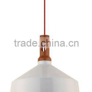 E27 Natural Wooden Pendant Lighting,Metal & Timber Shade Pendant Light