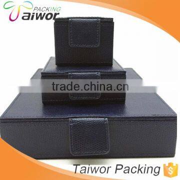 Hot sale new design dark blue jewelry box with high quality and competitive price