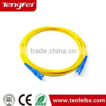 High quality SC/UPC single mode 9/125 fiber patchcord