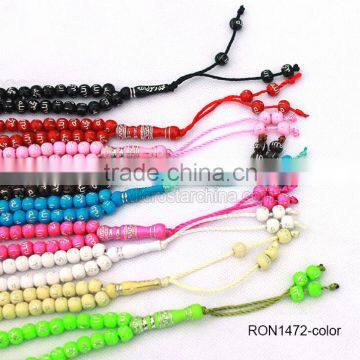 Promotional 33pcs Red Resin Muslim Cheap Arab Prayer Beads photo-3