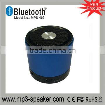 MPS-463 Most popular selling Aluminium body round bluetooth speaker