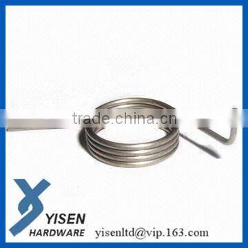 torsion spring with a lubrication metallizing plating