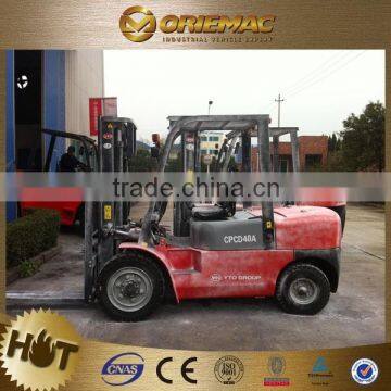 High efficiency 4ton forklift truck diesel YTO CPCD40A