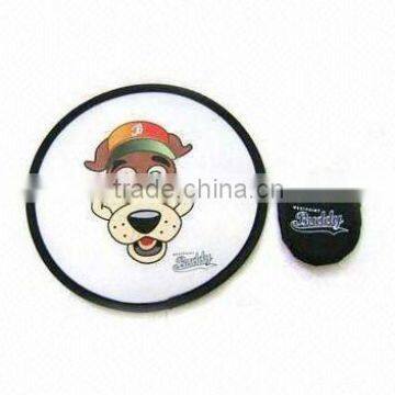 New lovely pet toys for dog foldable frisbee with customed design