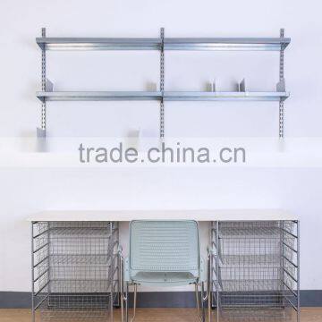 Adjustable Metal Shelf Furniture for Double Slotted Wall Stand and Desk photo-6