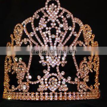 GOLD plate Crown 5.5 inch in height TIARA