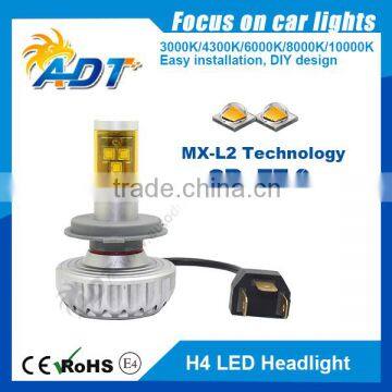 DIY design All in one 6000lumen smart G4 led 12v-24v car h4 led head light