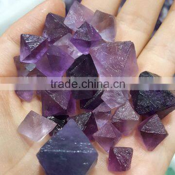 Rough Purple Octahedron Fluorite Crsytal Small Fluorite Stone