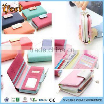 PU Leather Wallet Card Holder Movie Stand Function Phone Case Cover for IPhone 6 Plus