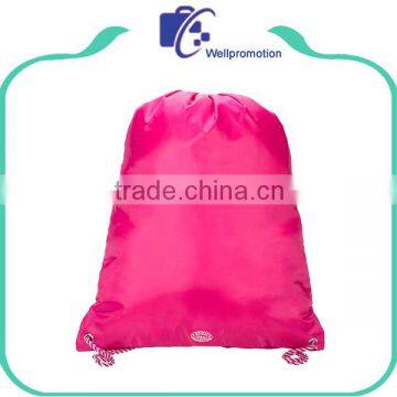 Lightweight Blue Polyester Drawstring Bag Cinch Sac photo-3