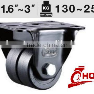 A1 Series Rigid/ Fixed PA Caster Low Gravity Caster Double Wheels