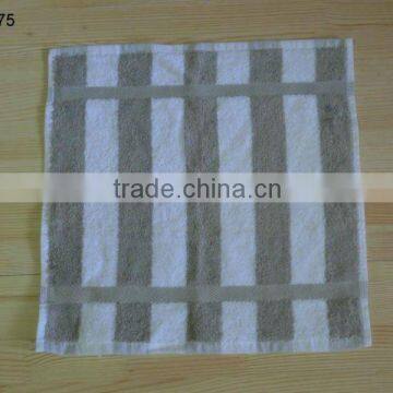 100% cotton terry jacquard stripe Face towel