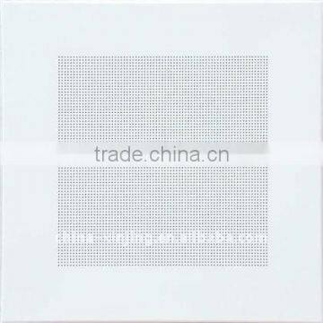 Clip in perforated metal square ceiling