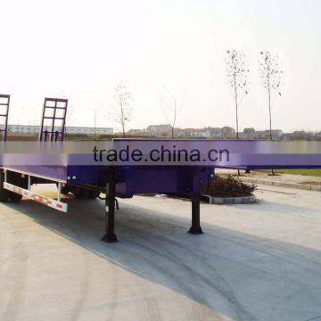 2015 China Manufacture 3 Axle Heavy Duty Carbon Steel Excavator Transport Low Bed Truck Trailer for Sale photo-4