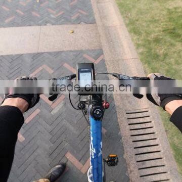 Rainproof USB Rechargeable Bicycle Light Set With LCD Backlight Combines Bike Odometer photo-5