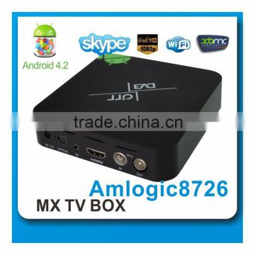 dual core mx android smart tv box android full hd 1080p media player dvb t2 tuner