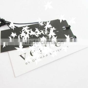 Silk Screen Print Custom Logo Thick Card Woman Garment Apparel Tags