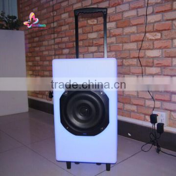 best full range portable speaker box with trolley and wheels