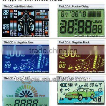 custom segment monochrome lcd display