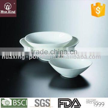 H2664 oem super white durable porcelain japanese ceramic noodle bowl