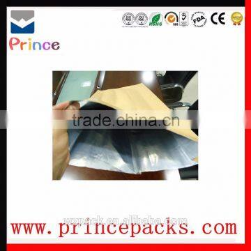 Kraft Paper Bag With Window and Zipper Heat Seal Kraft Paper Valve Bag