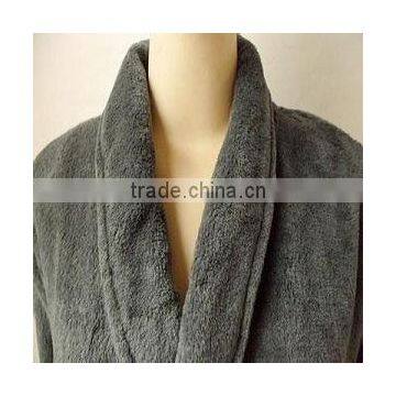 Microfiber Coral Fleece Bathrobe For Men Home Robe