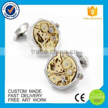 Anise watch movement cufflinks for men