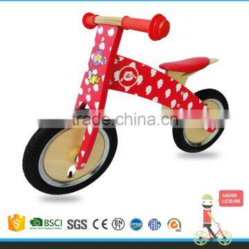 2016 Natural Wood Balance Bike For Toddlers