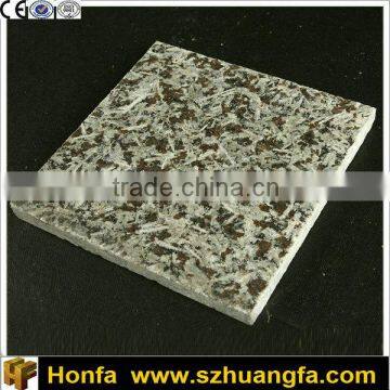 natural high quality color brown granite tile with white pattern