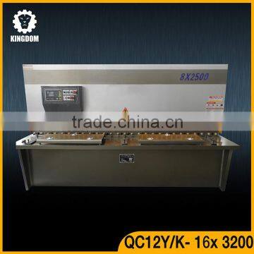 CNC hydraulic steel swing beam shearing machine QC12Y/K-16X3200