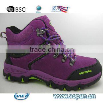 Comfortable Cow suede leather hiking shoes