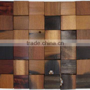 Wood wall mosaic tiles (PMYMCT-3)