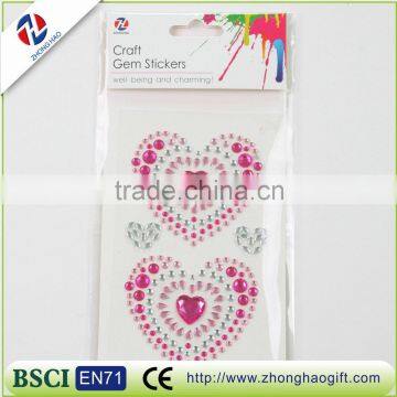 DIY christmas decorate heart shape sticker design