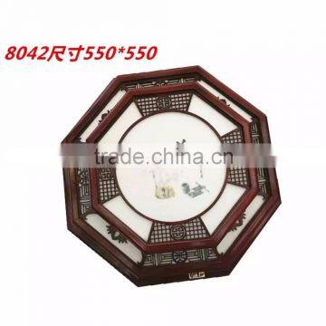 Chinese style pendnat lamp square wood ceiling light for resturant