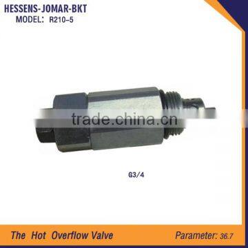 R210-5 Overflow valve /directional valves/flush valve/hydraulic valves engine parts for excavator