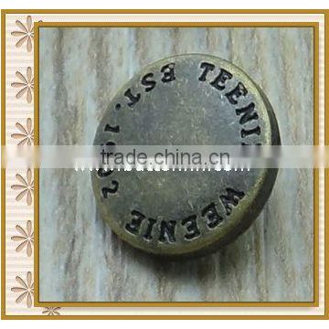 Factory wholesale metal button clasp