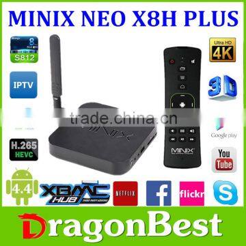 MINIX NEO X8-H Plus x8-h plus 4K Ultra HD Android TV Box+A2 air mouse KitKat 4.4 Amlogic S812 Quad Core A9r4 Processor 2G/16G