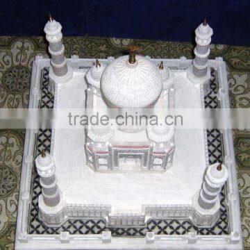 White Marble Taj Mahal Replica , Taj Mahal Model